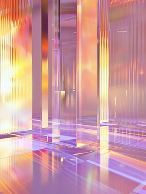 Futuristic Minimalist Stage Display with Subtle Metallic Tones