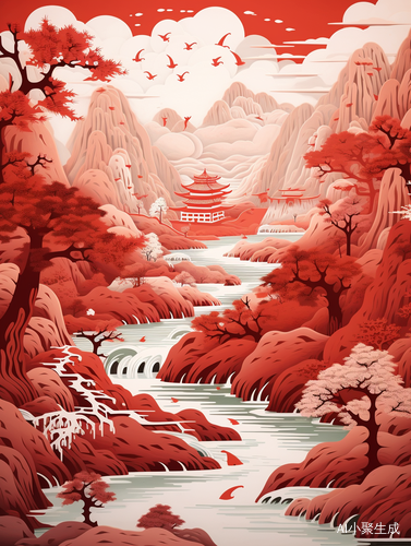神秘中国山水，艺术品的高端感觉