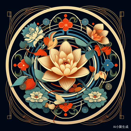 Flatness and Symmetry: Lotus Flowers in Dunhuang Style