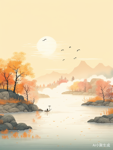 Ai古风插画风景