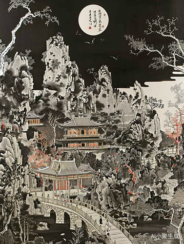 起舞的山水画卷：MJ+RUNWAY+国风音乐的中国风景网