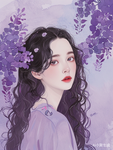 丽人霓裳：梦幻紫与柔雾粉的时光穿搭