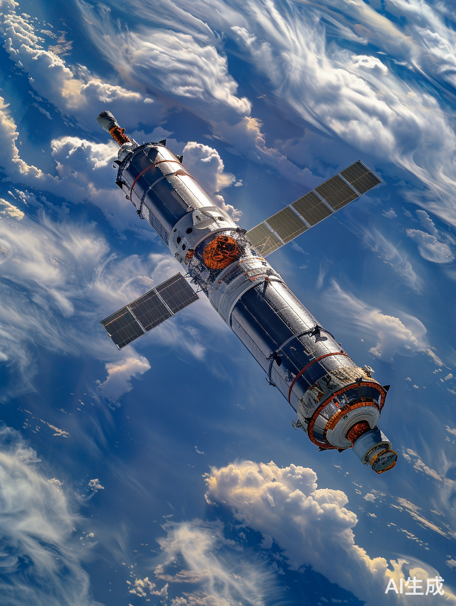 神舟九号飞船与天宫一号交会对接图案