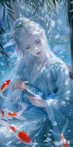 天庭饱满的精灵，津津有味看游记的美丽少女
