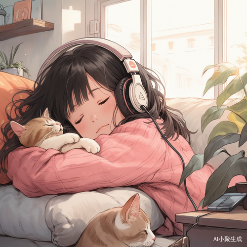 少女沙发上的美好时光