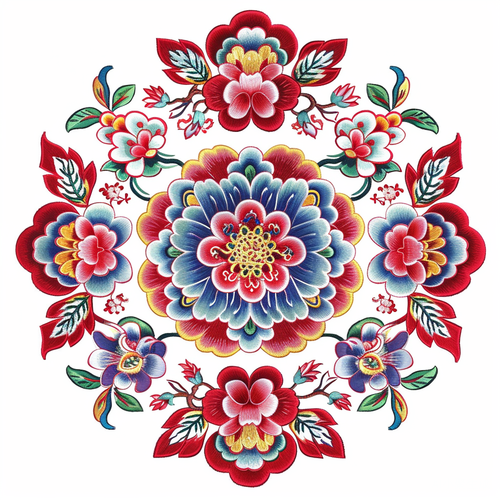 传统刺绣图案设计