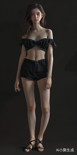 性感迷人的黑色蕾丝美女