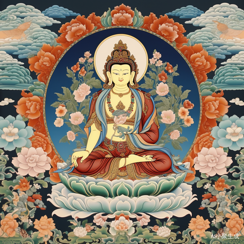 唐卡佛像与观音如来咒语自研，AI插画修复与审美积累