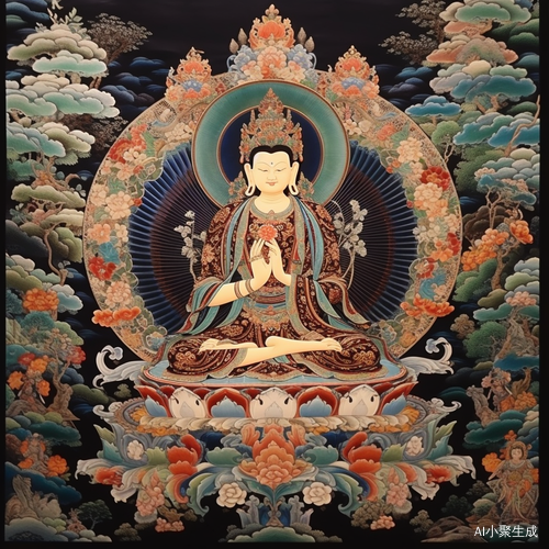 唐卡佛像与观音如来咒语自研，AI插画修复与审美积累