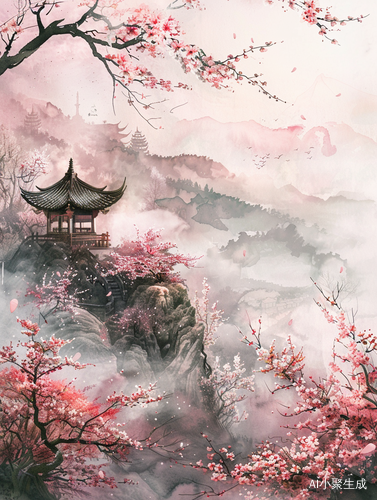 春意浓，山水画中唯美意境