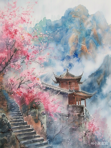 春意浓，山水画中唯美意境