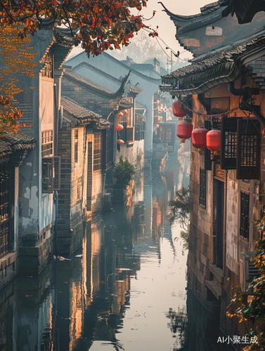 江南水乡美人如诗如画