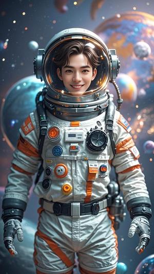 an astronaut，painting，surrealism style