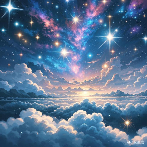 唯美梦幻的星空画