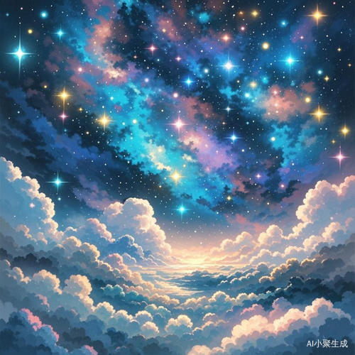 唯美梦幻的星空画