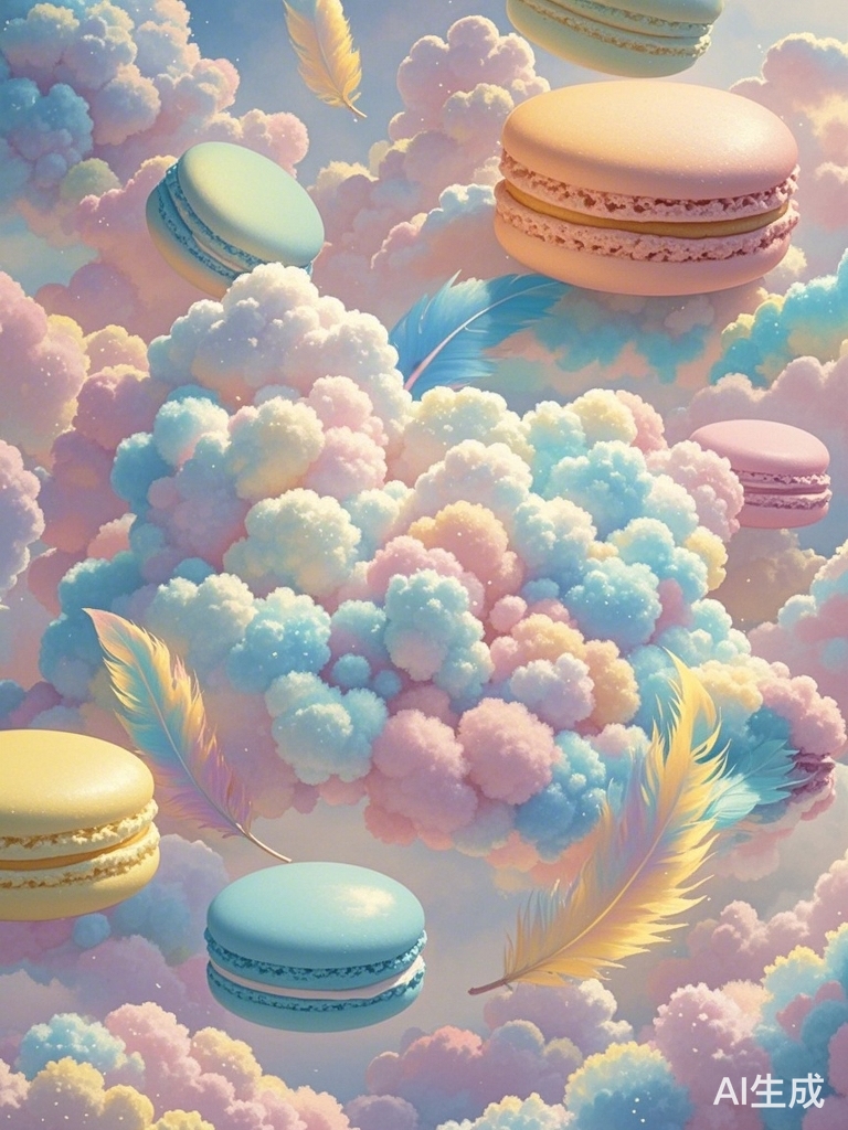 梦幻的马卡龙色云端
