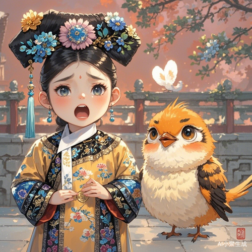 甄嬛传临摹胖橘与嬛嬛搞怪搞笑的情感交织