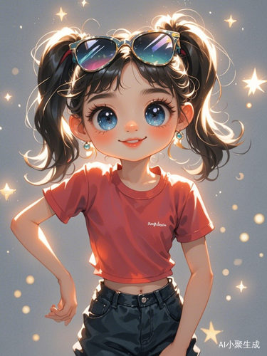 可爱小姑娘的活泼瞬间