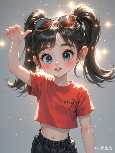 可爱小姑娘的活泼瞬间