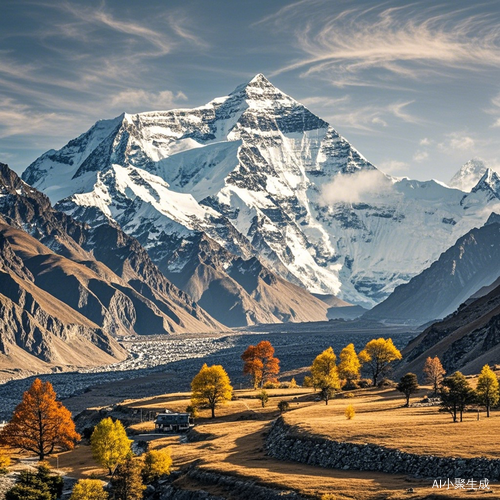 喜马拉雅山脉与珠穆朗玛峰世界最高峰