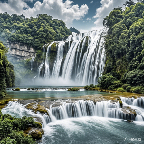 黄果树瀑布中国贵州省著名旅游景点