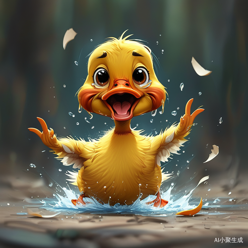 多表情卡通治愈系鸭鸭展现各种情绪与动作