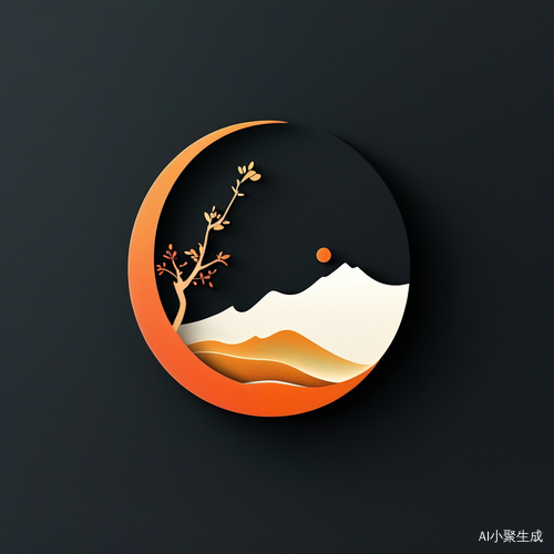 现代感强的简约立体装修公司标志融合传统文化元素