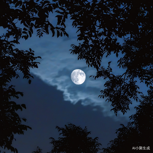 树中的月亮