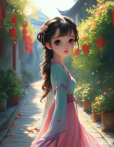唯美浪漫旅程中的中国女孩与大眼睛