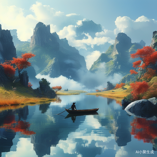 山水梦幻中的神秘影像