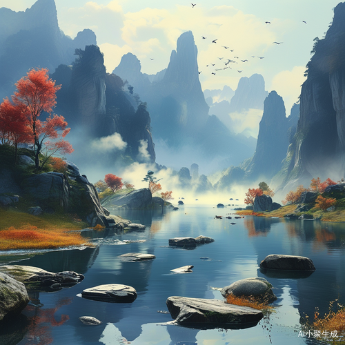 山水梦幻中的神秘影像