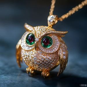 摄像机从不同角度展示吊坠的商业广告
