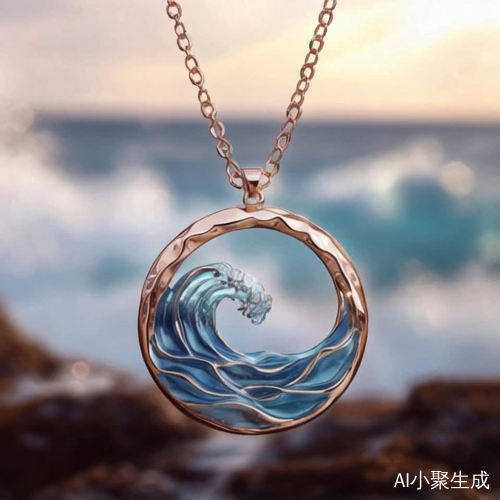 摄像机围绕吊坠变化角度拍摄的商业广告