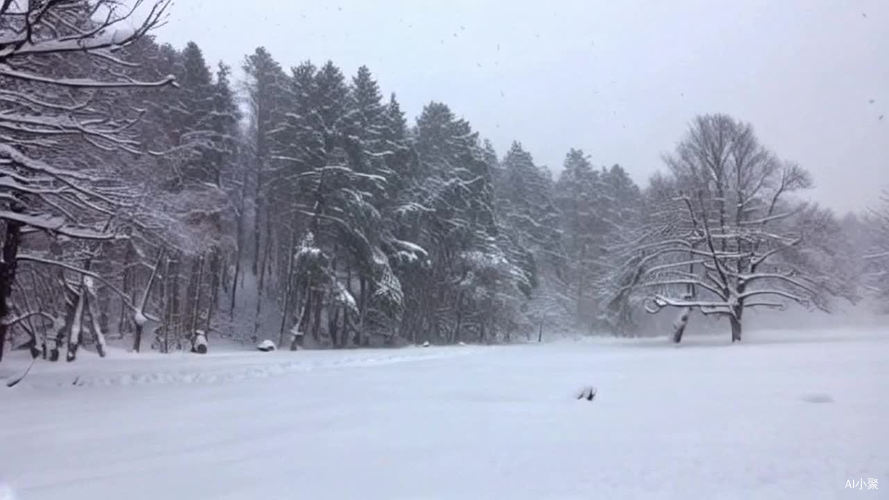 下雪的美景