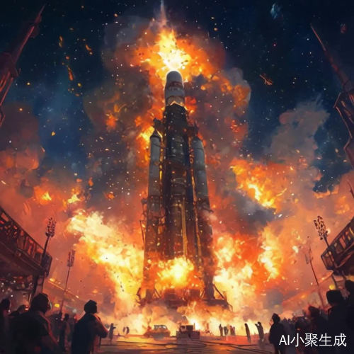 火箭迅速升空的壮观瞬间