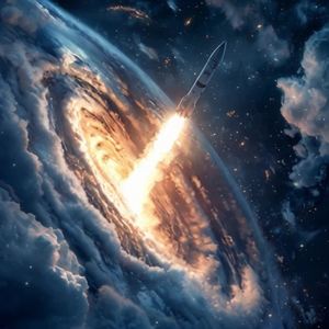 摄像机快速跟拍火箭升空