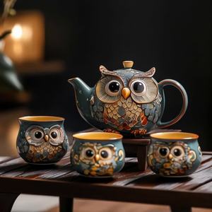 高清流畅运镜围绕茶具顺时针旋转拍摄