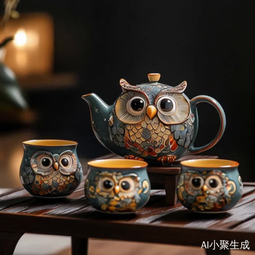 高清流畅运镜围绕茶具顺时针旋转拍摄