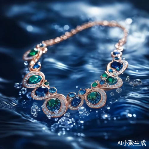 海面上璀璨项链的多角度摄影视角展示