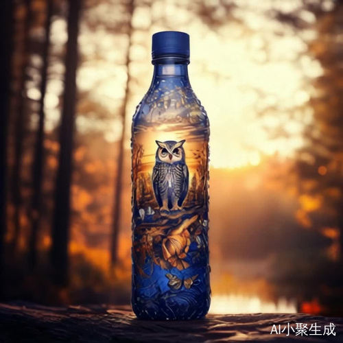 展示矿泉水瓶每个角度的奢华商业广告