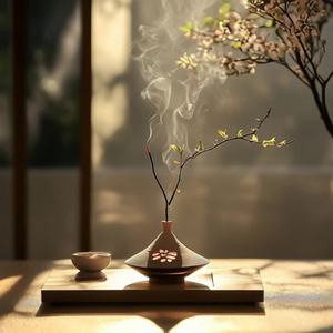高清沉香旋转拍摄细节与烟雾魅力展现
