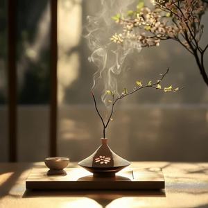 高清沉香旋转拍摄细节与烟雾魅力展现