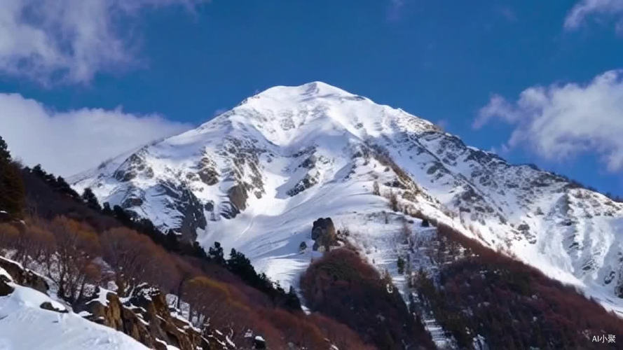 雄伟壮观的大雪山