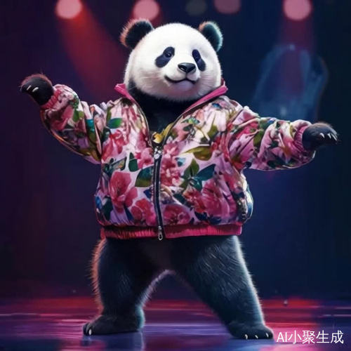 小能猫舞台表演热情洋溢欢歌热舞