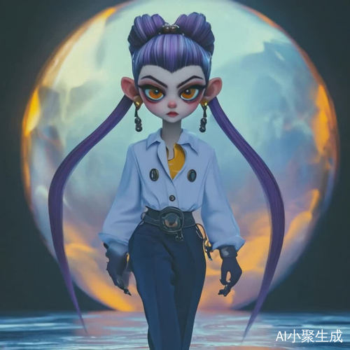 女性版敖丙走秀 T台正面拍摄