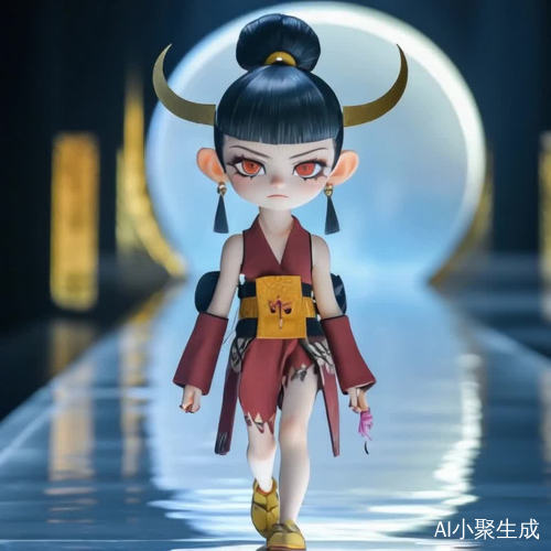 女版哪吒T台走秀英姿飒爽