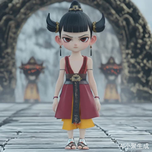 女版哪吒T台走秀英姿飒爽