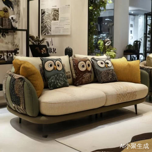 高清画质流畅运镜围绕沙发旋转突出细节