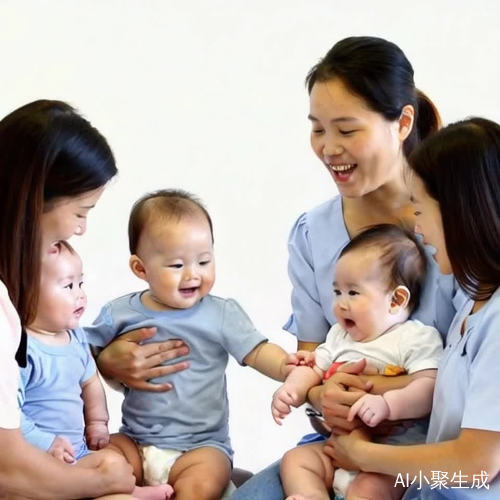 早教师唱儿歌与宝宝互动