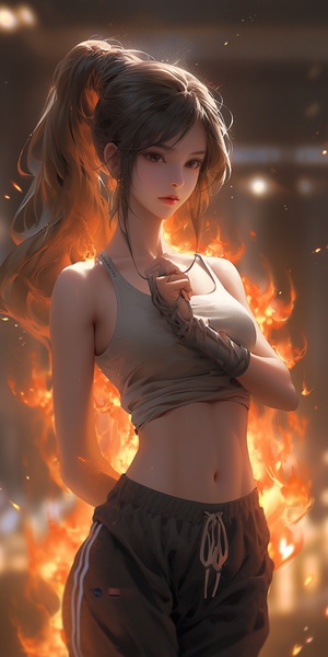 1girl,solo,,smoke,particle,light,effect,background,cinematic_lighting,,(masterpiece),,(best,quality),,(super,delicate),,(illustration),,(extremely,delicate,and,beautiful),,yoga,pants，beauty，like,Mao,Xiaotong，Cute,little,doll,by, side。